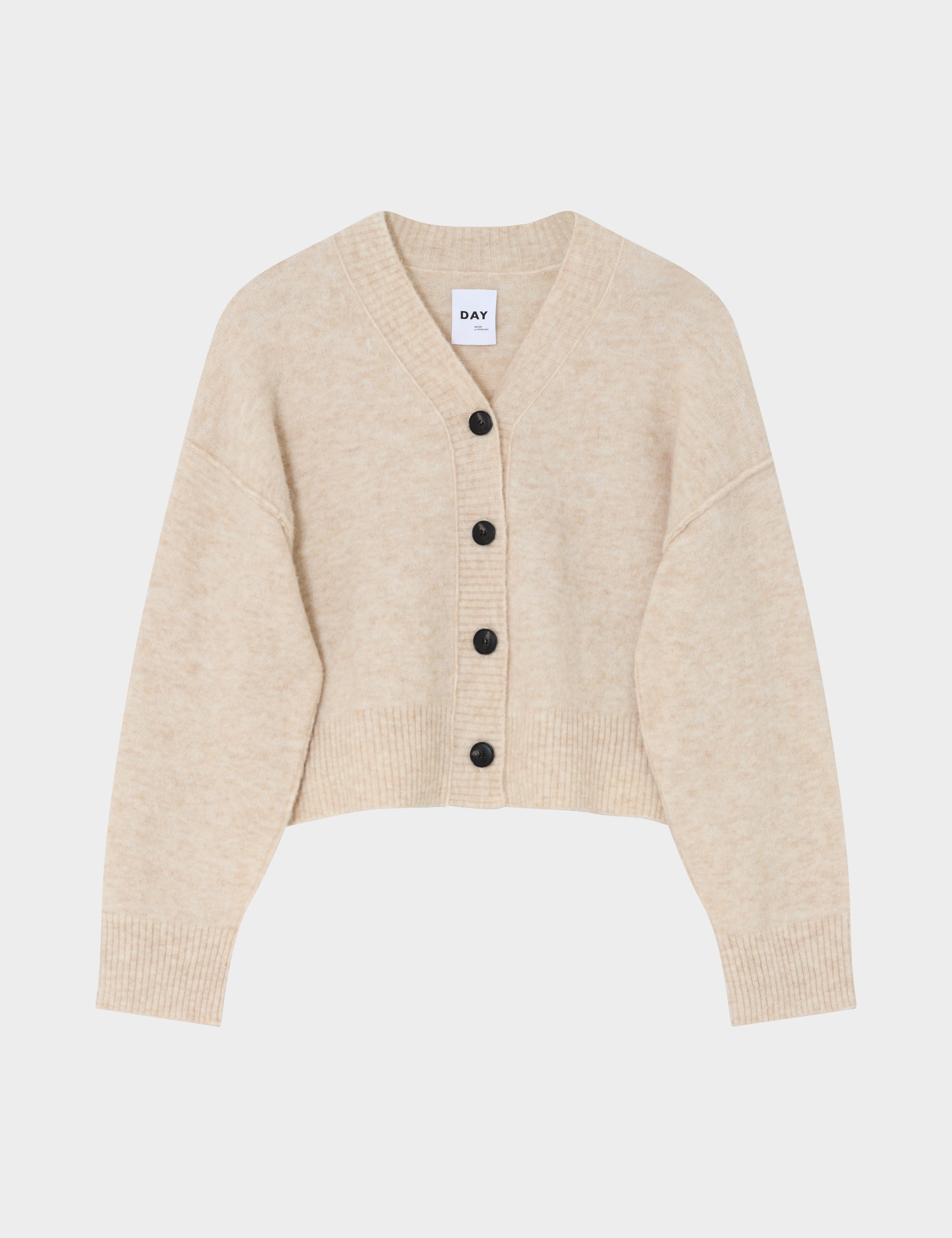DAY Birger ét Mikkelsen Rana - Cozy Days Cardigan 500148 HUMUS MELANGE