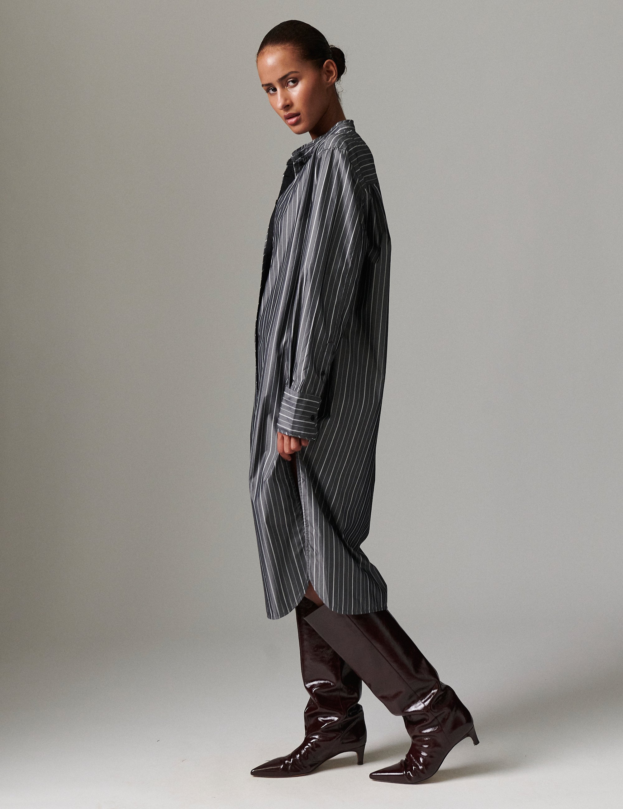 DAY Birger ét Mikkelsen Reed - Refined stripes Dress 190303 Black