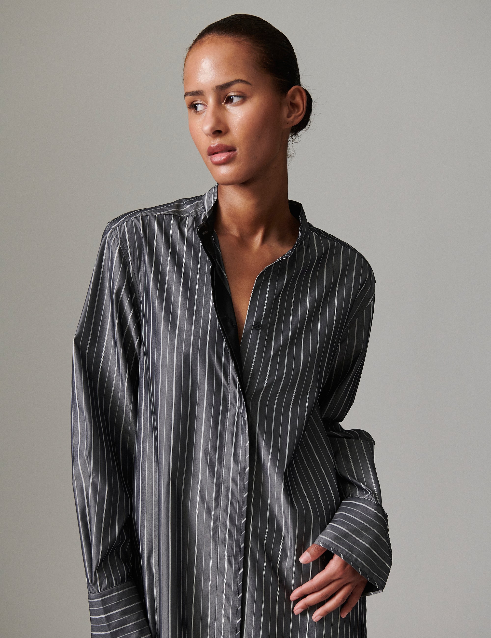 DAY Birger ét Mikkelsen Reed - Refined stripes Dress 190303 Black