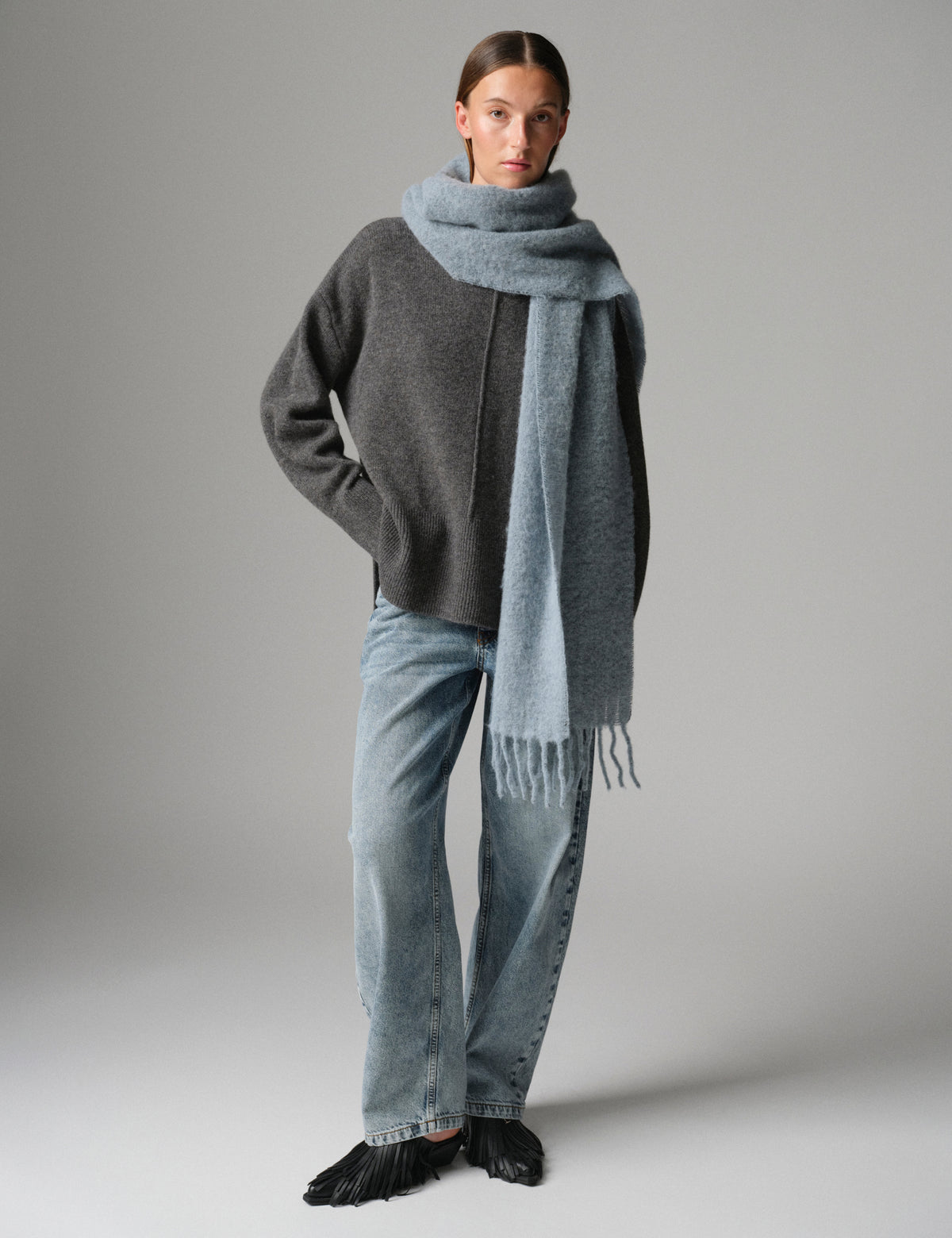 DAY Birger ét Mikkelsen Regina - Fluffy Feel - Scarf Accessories 154030 LIGHT SKY
