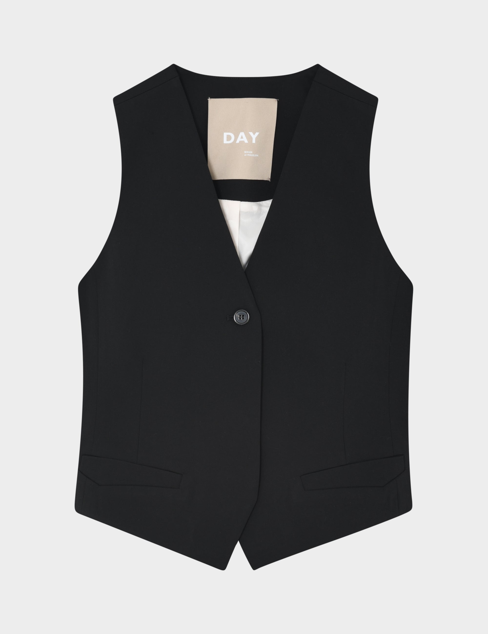 DAY Birger ét Mikkelsen Ronnie - Classic Gab Waistcoat 190303 Black