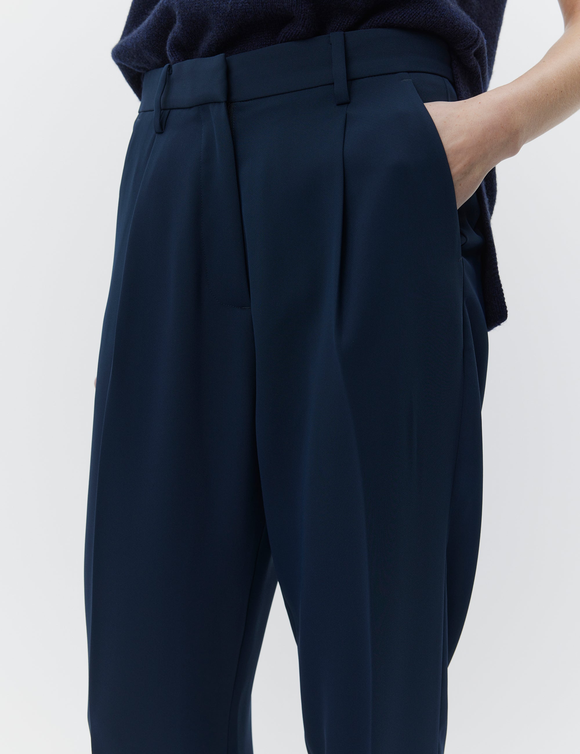 DAY Birger ét Mikkelsen Sacha - Classic Gabardine Pants 194020 DARK SAPPHIRE.