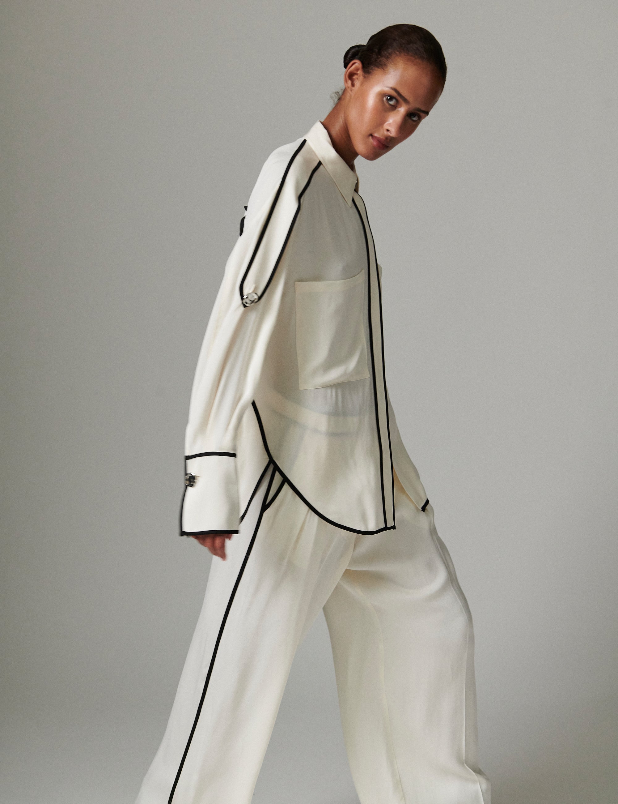 DAY Birger ét Mikkelsen Stello - Matte Crepe Shirts & Blouses 110605 JET STREAM