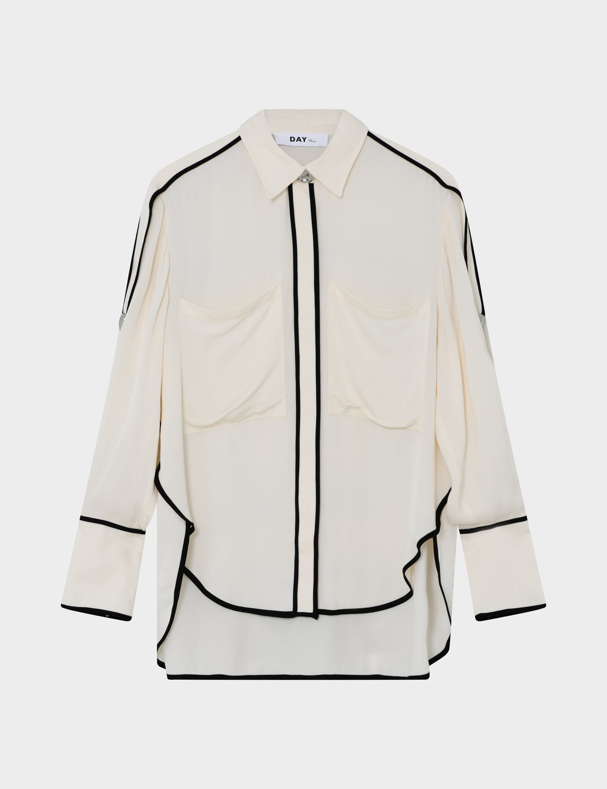 DAY Birger ét Mikkelsen Stello - Matte Crepe - Shirt Shirts & Blouses 110605 Jet Stream
