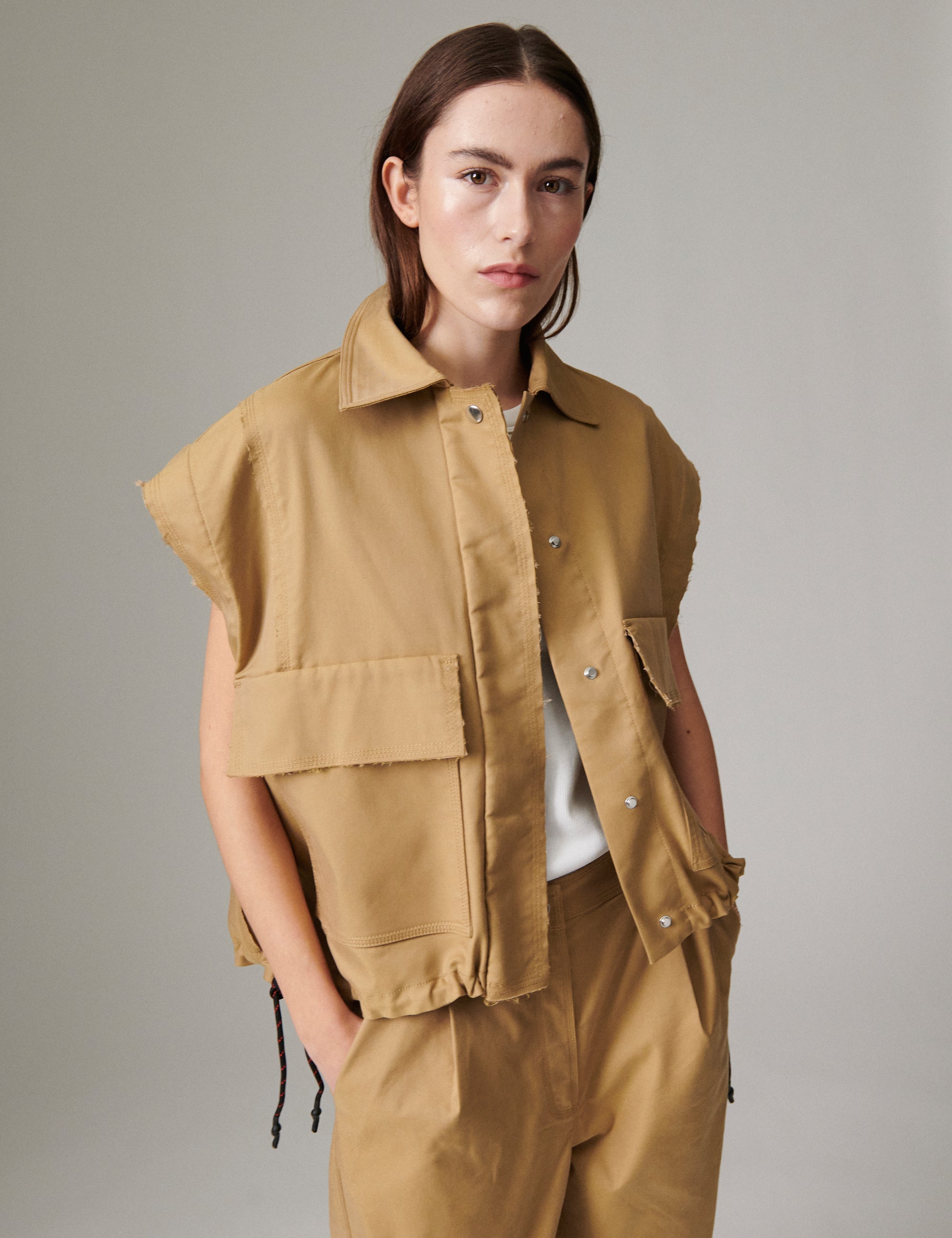 DAY Birger ét Mikkelsen Stevens - Canvas Deluxe - Jacket Jacket 170836 ECRU OLIVE