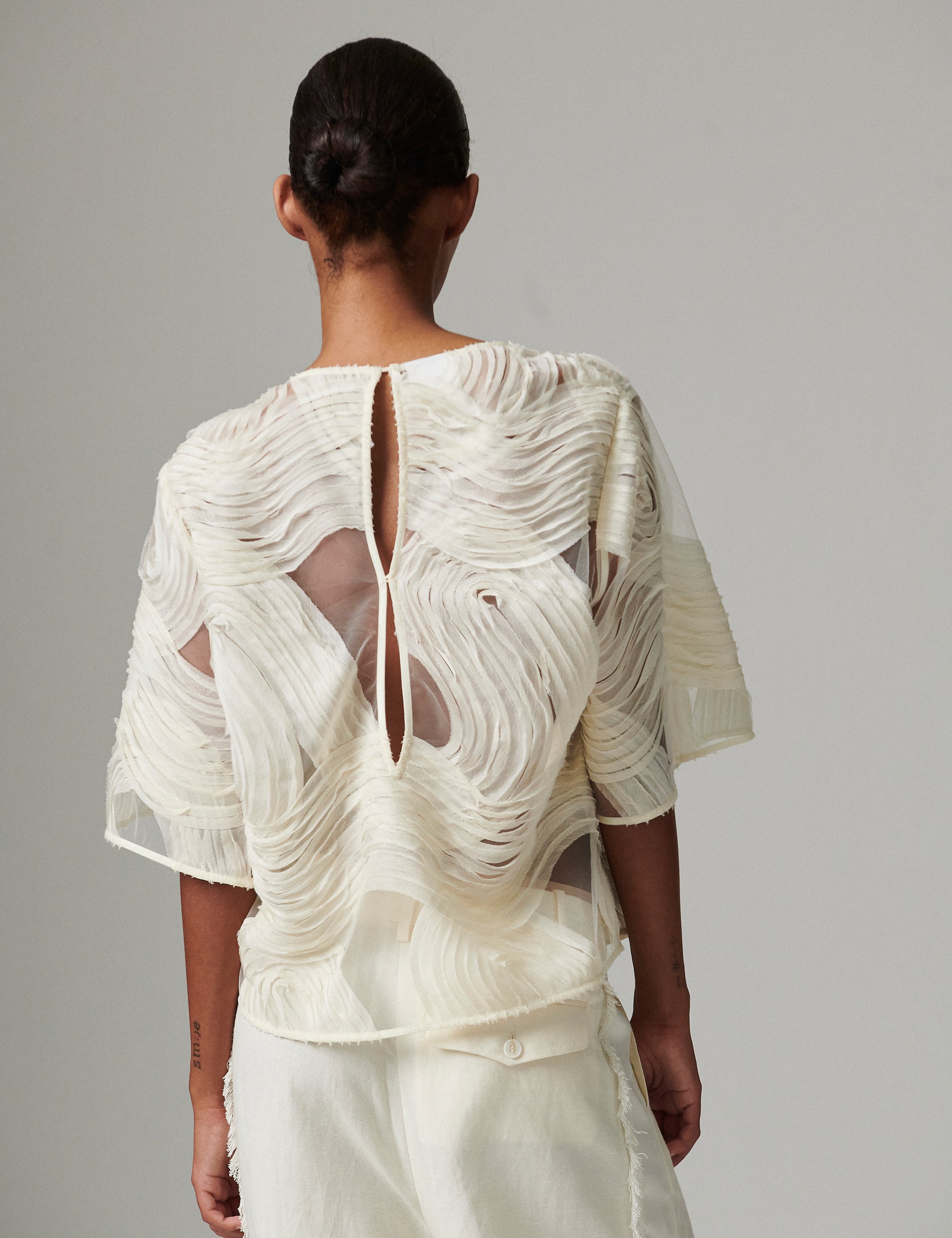 DAY Birger ét Mikkelsen Tatiana - Crochet Lacy Tops & T-Shirts 110605 Jet Stream