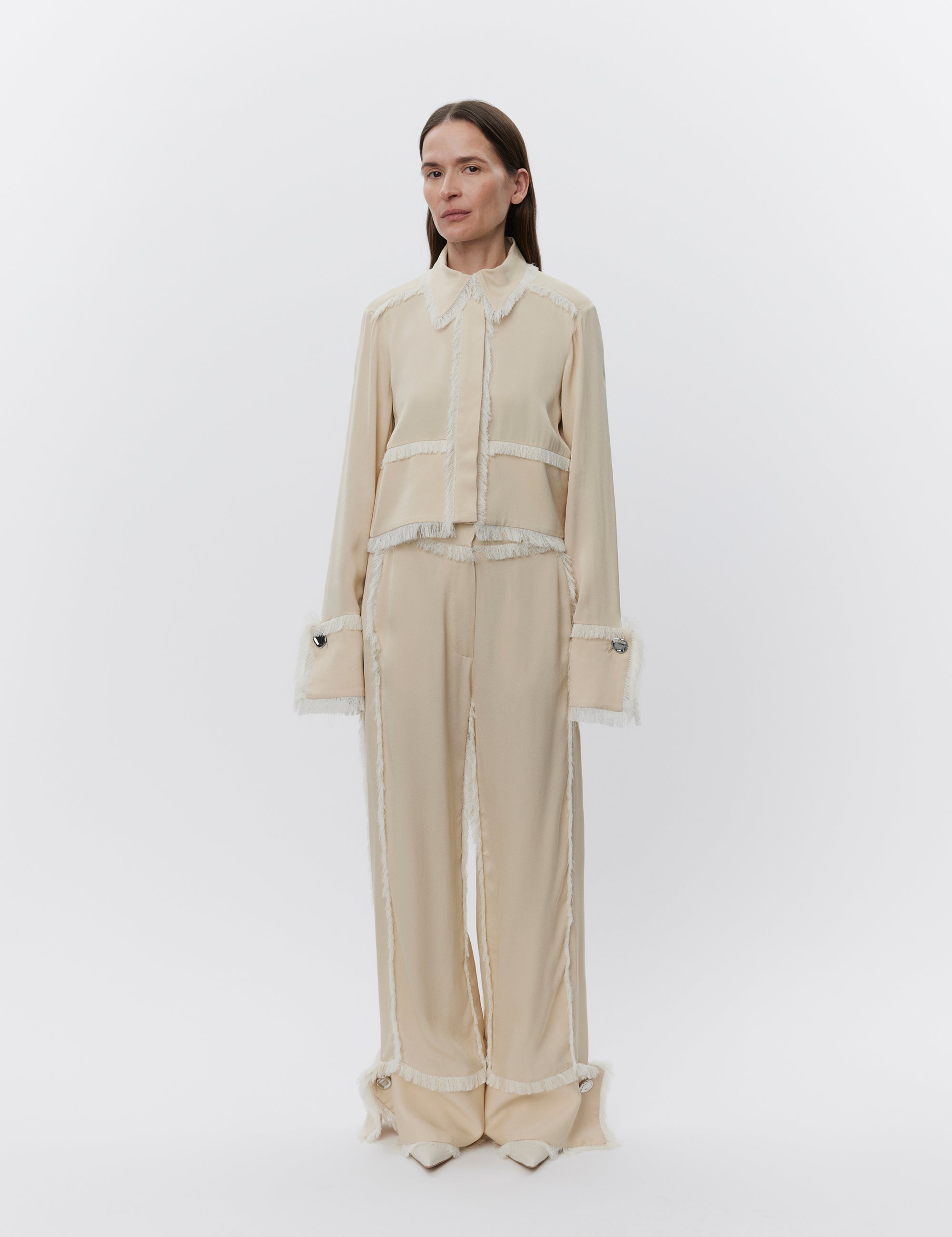 DAY Birger ét Mikkelsen Theodor - Matte Crepe Pants 141107 OYSTER GRAY