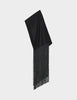 Tory - Contrast Linen - Scarf - Black