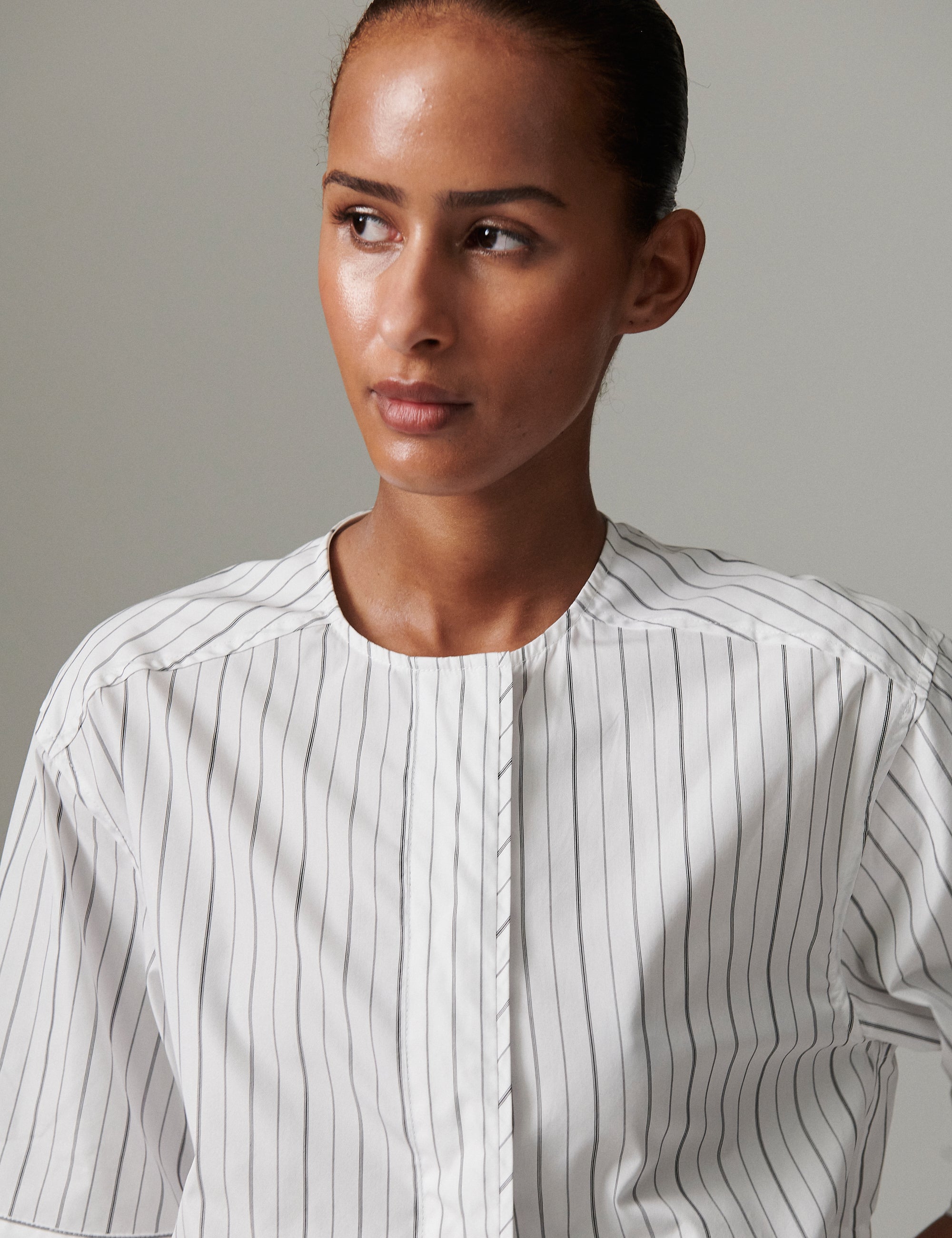 DAY Birger ét Mikkelsen Tully - Refined stripes Shirts & Blouses 110601 Bright White