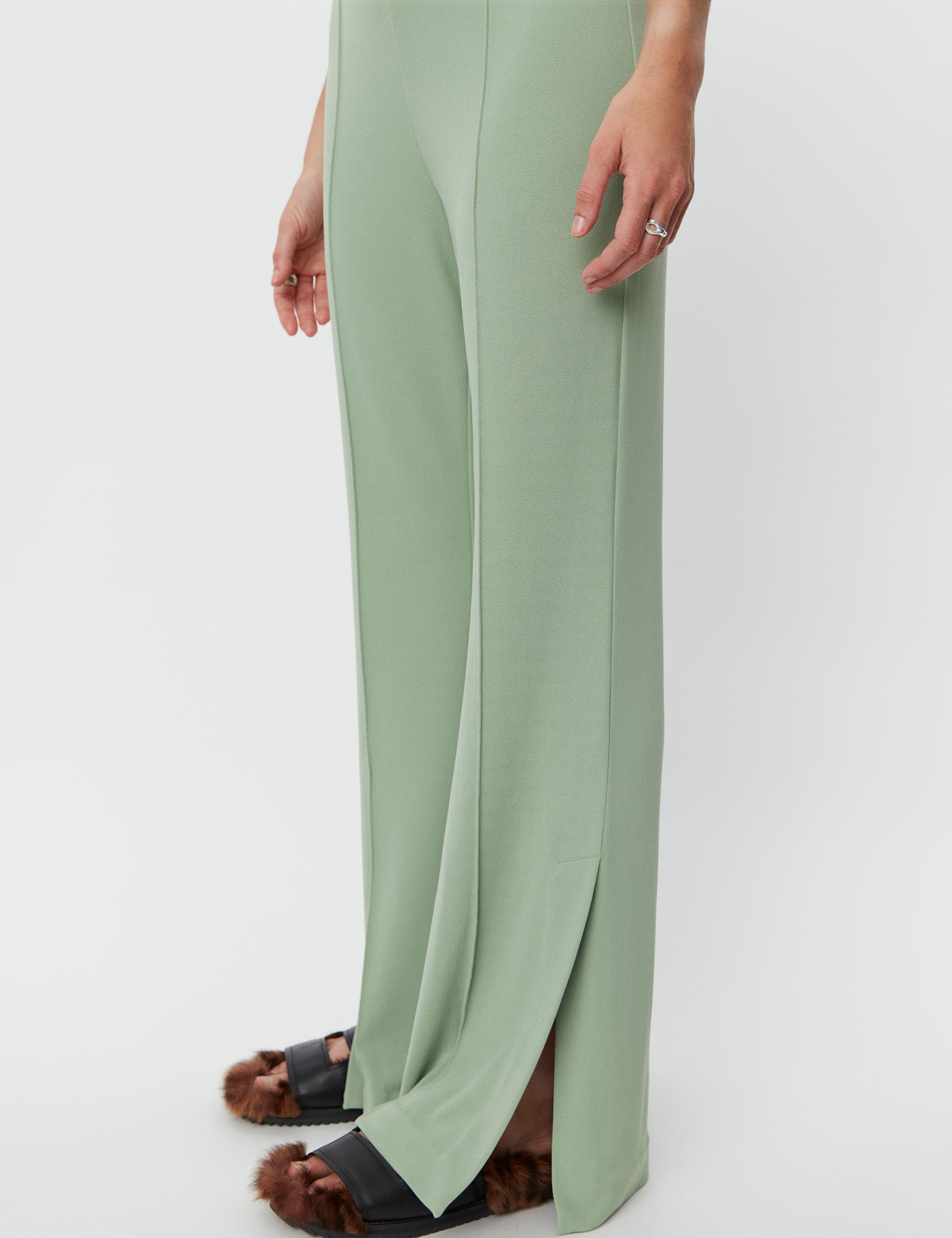 DAY Birger ét Mikkelsen Wagner - All Day Jersey Pants 500097 ALGAVE GREEN