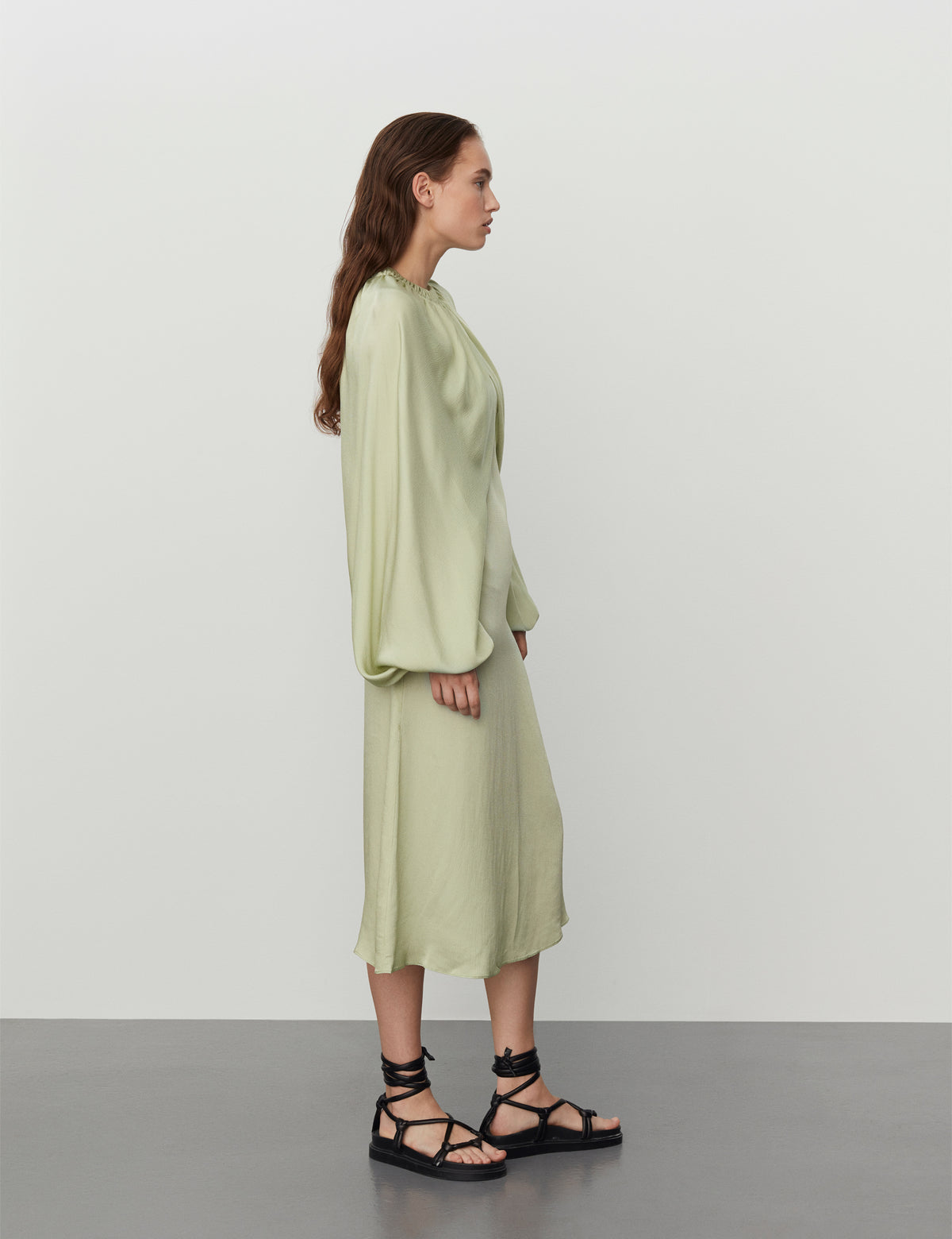 DAY Birger ét Mikkelsen Whitney - Fluid Texture Dress 140114 CELADON GREEN