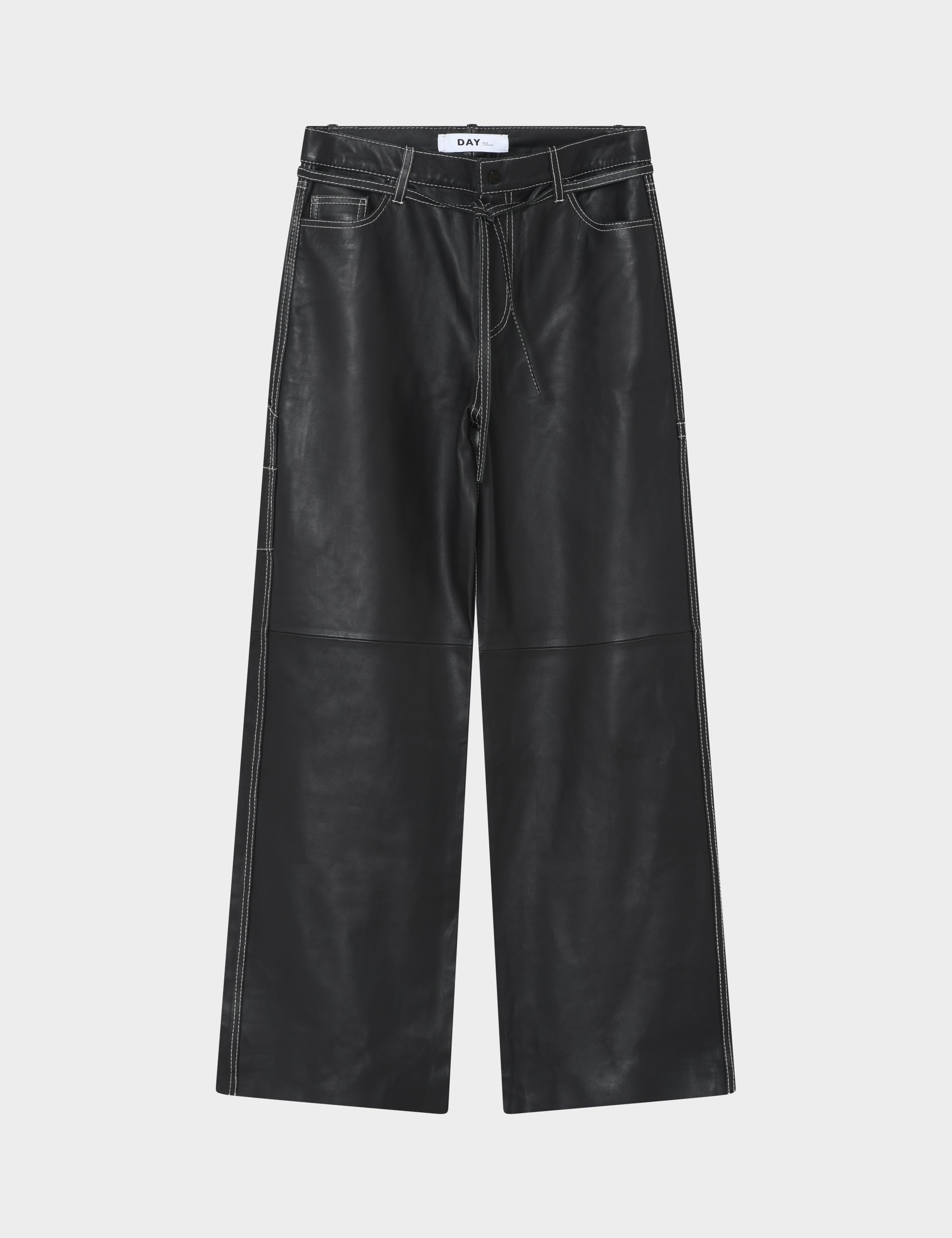 DAY Birger ét Mikkelsen Yanna - Soft Lamb Leather Pants 190303 Black