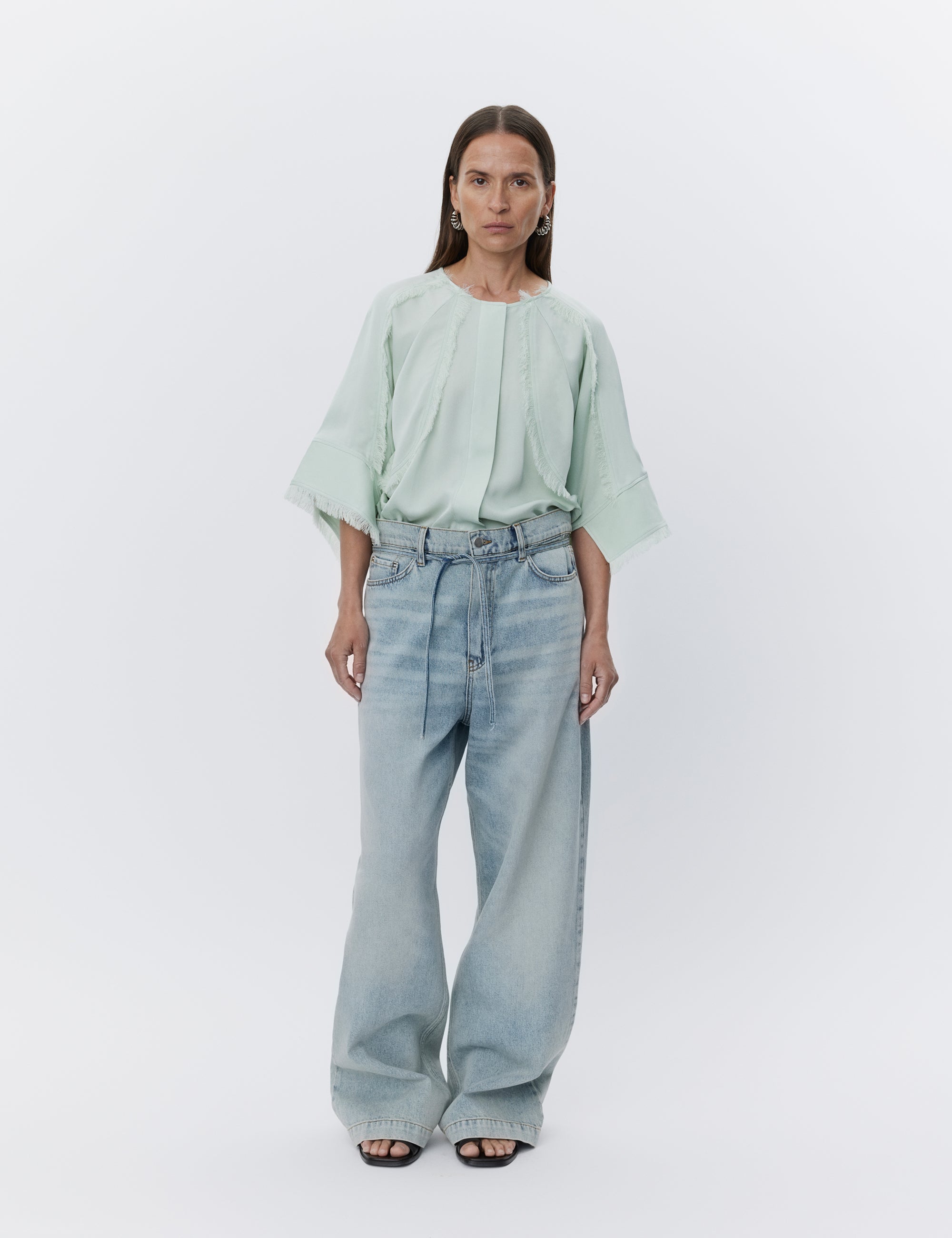 DAY Birger ét Mikkelsen Zelie - Matte Crepe Shirts & Blouses 136107 GREEN LILY